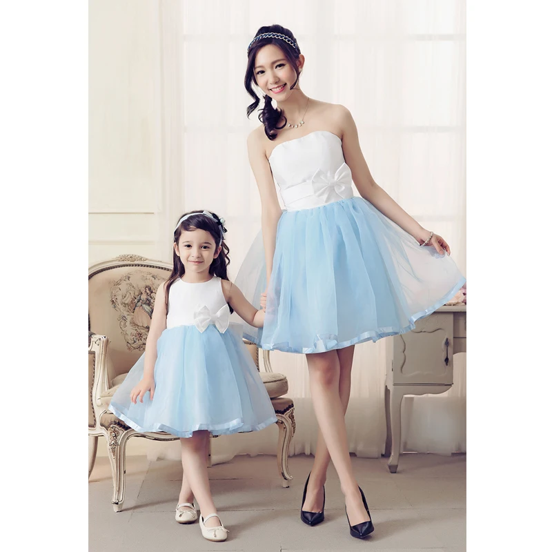 Платье для мамы и дочки без рукавов с бантом|mother daughter matching dress|matching dress clothesmom |