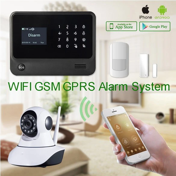 

SmartYIBA G90B Plus Wireless Touch Panel SOS Emergency GSM Alarm System Wifi Alarm System DIY Kit APP Remote Control GPRS SMS