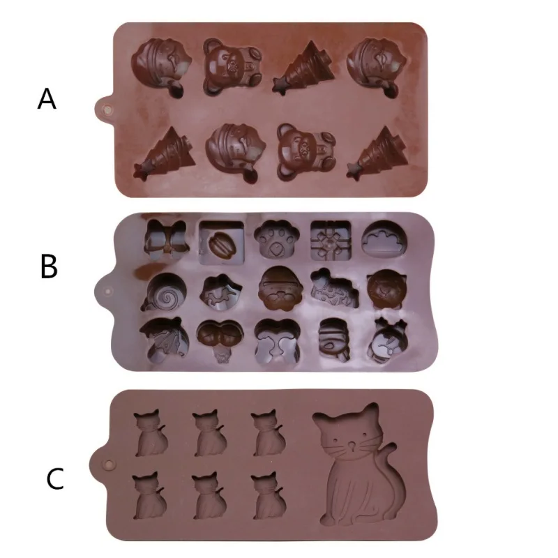 New Arrival DIY Chocolate Cat Kitten Silicone Mold For Fondant, Gum