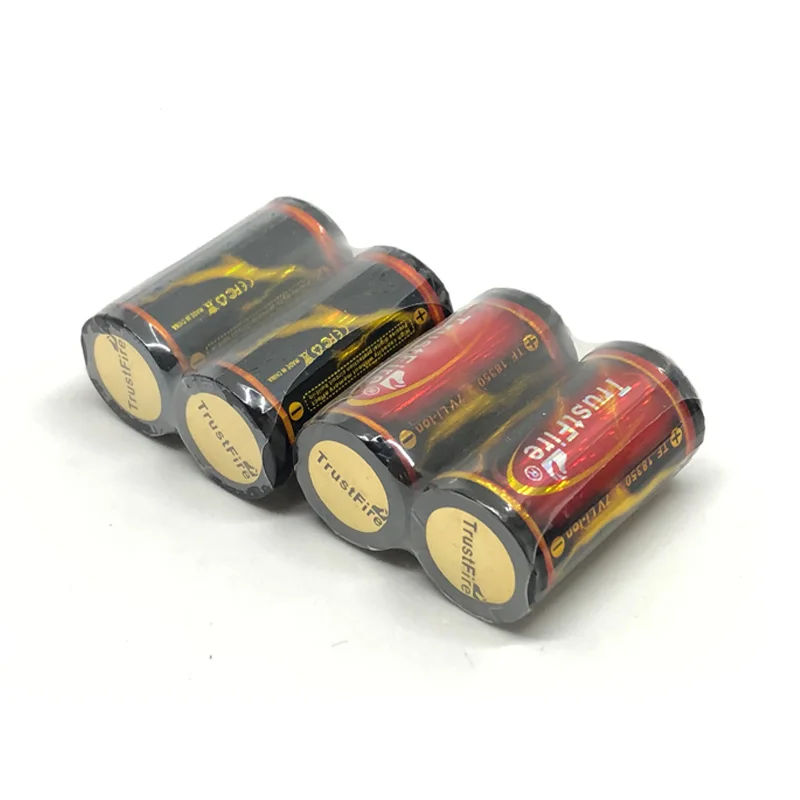 2 шт./партия TrustFire 18350 3,7 в 1200 мАч перезаряжаемая батарея литиевые защищенные батареи с печатной платой для фонариков факел