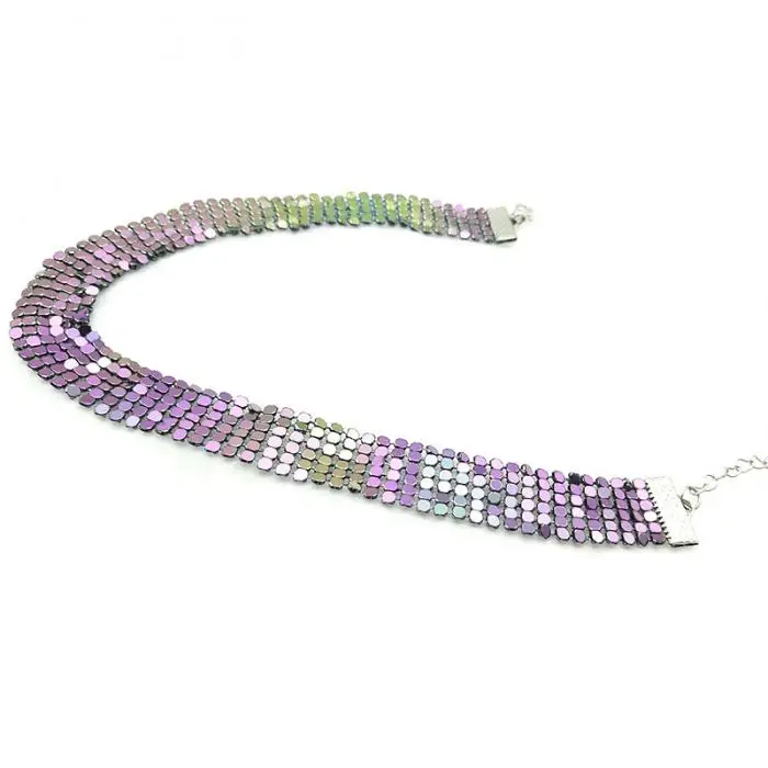 Женское алюминиевое ожерелье-чокер в стиле ретро, панк, уличный стиль, женское ювелирное изделие, подарок LXH