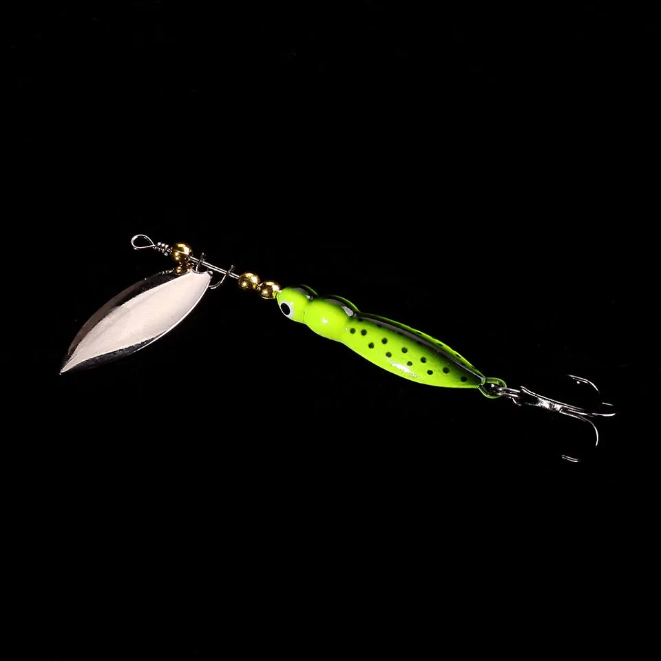 WALK FISH 4 шт./лот 9 см 14 г рыболовные приманки ложка металлическая блесна