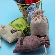 100 шт/партия CBRL джутовые сумки, Холщовый мешочек, льняной мешочек для аксессуаров/Ipone 5, различные цвета, размер на заказ
