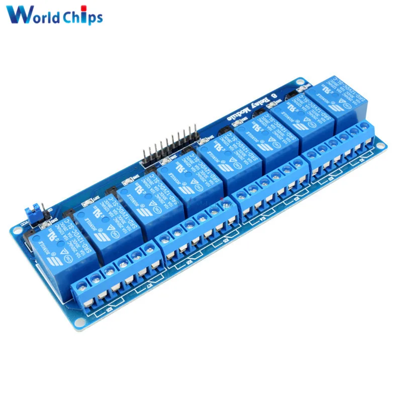 Diymore DC 12 В 8 канальный релейный модуль с оптроном для Arduino UNO Mega 2560 1280 ARM PIC AVR|relay module|dc