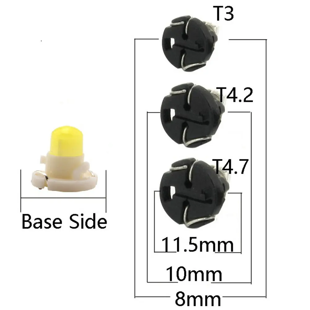 YM E Bright 10X T3 COB 1 SMD F8 12 В приборная панель светодиодные лампы Предупреждение ющий