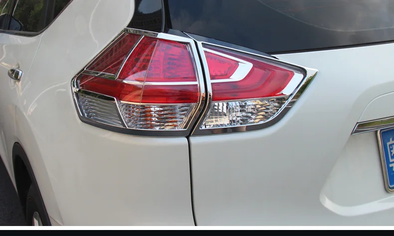 For Nissan X-Trail T32 2014 to 2016 Rear light cover Tail lamp Trim XTrail X Trail ABS Chrome Decoration Car-Styling Accessories
