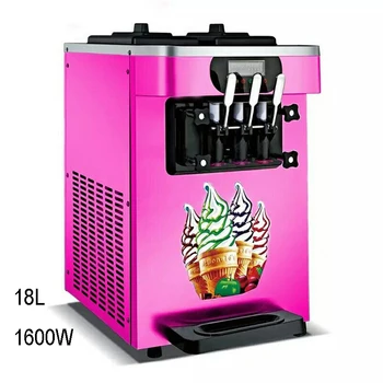 

Table top mini 18L soft yogurt ice cream maker portable 3 flavor small soft ice cream making machine for sale
