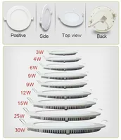 3W-25W Round LED Ceiling Light Recessed Kitchen Bathroom Lamp AC85-265V LED Down Light Warm White/Cool White Including drivers
