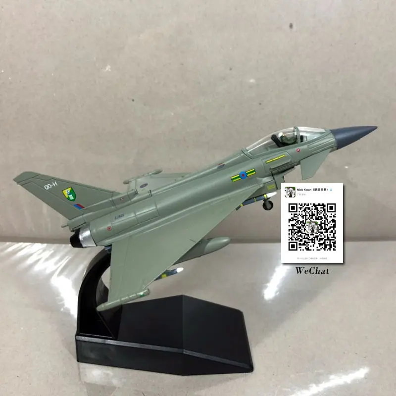 AMER 1/100 масштаб военная модель игрушки евроистребитель Тайфун EF-2000 истребитель литой металлический самолет модель игрушки для сбора, подарок