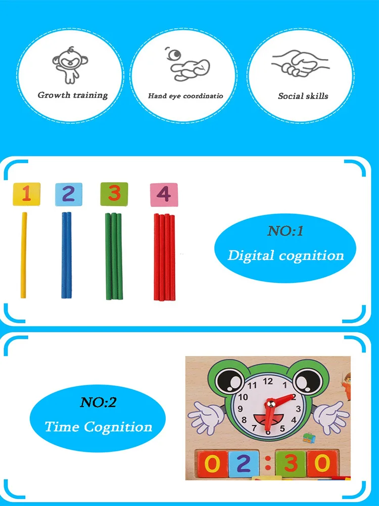 Многоцелевые счетчики математики мастерство и рисование коробка-Дошкольное обучение и учебные материалы-деревянные развивающие игрушки