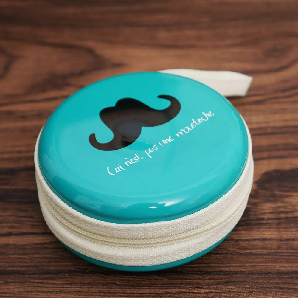 Women Silicone Coin Purse Cartoon Beard Mustacle Round Headset Bag Small Change Purse Wallet Pouch Bag For Kids Girl Gift