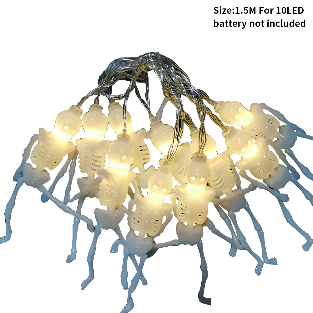 

Battery Operated Outdoor Energy Saving Home Led Lanterns String Lights Party Skeleton Model DIY Garden Decor Halloween Holiday