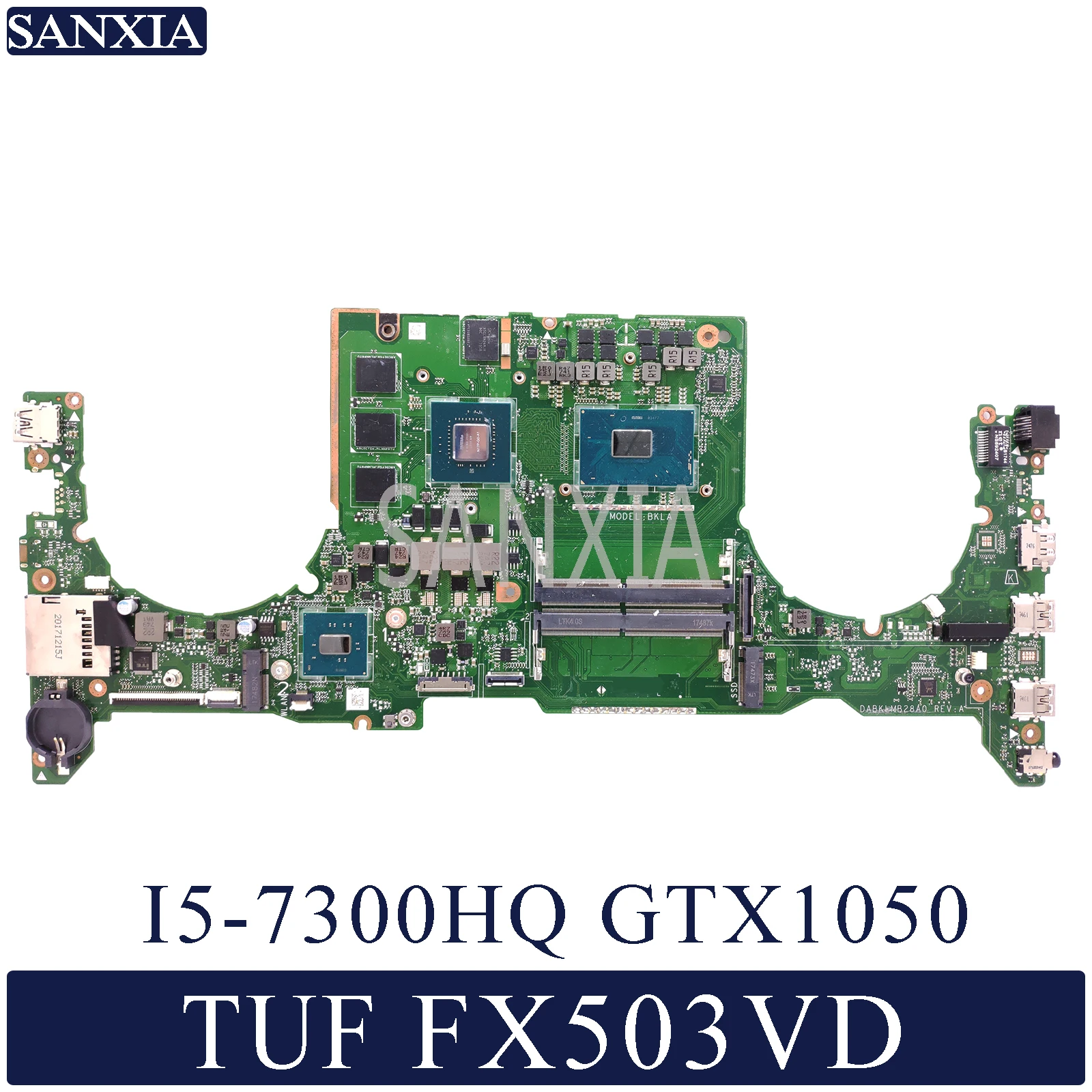 Kefu DABKLMB28A0 материнская плата для ноутбука ASUS TUF Gaming FX503VD оригинальная материнская плата I5-7300HQ GTX1050