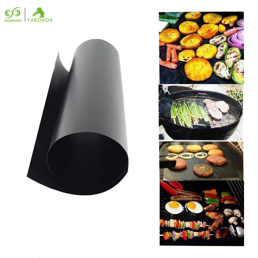 1*Non Stick BBQ Grill Mat Barbecue Baking Mat Liners Teflon Heat