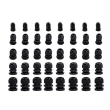 40 шт. каждого из 8 PG7 PG9 PG11 PG13.5 PG16 полиамид нити кабельный ввод комплект разъем провода Водонепроницаемый Пластиковые кабельный сальник редуктор