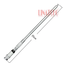 10 шт., 136-174 мГц портативная рация гибкие металлические 1 м длинные телескопическая антенна BNC разъем