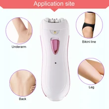 Прочный Профессиональный очаровательный эпилятор для женщин перезаряжаемая депиляция ног тела бикини эпиляция для удаления волос инструмент для ухода за кожей с губкой