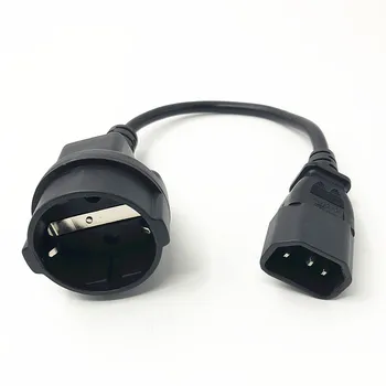 

High Quality UPS/PDU Power Lead, IEC 320 C14 to CEE 7/7 European Female Schuko Socket Adapter Cable,1 pcs