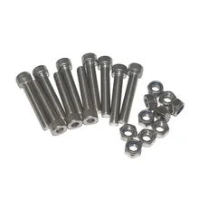 Шестигранный болт из нержавеющей стали M8x45mm 304 винты с нейлоновой