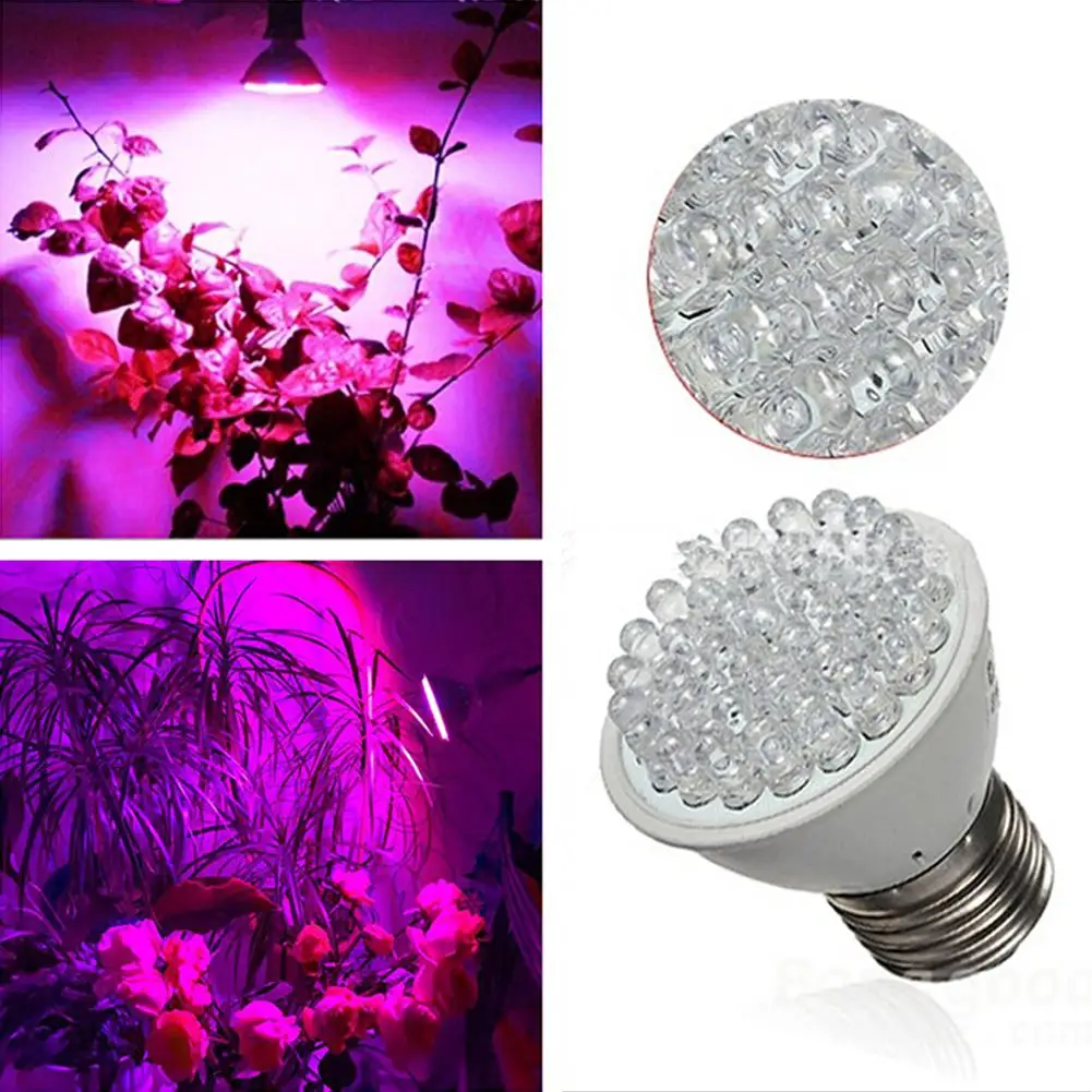 Full Spectrum cfl LED Grow Light Lampada E27 110V 38 LEDs Indoor Plant