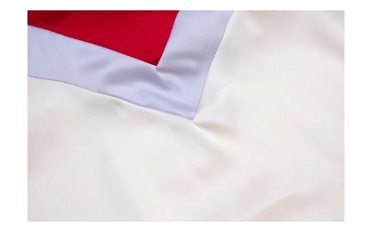 Caiyier белый красный пэчворк шелковая атласная ночная рубашка Глубокий v-образный вырез сексуальное женское белье Слинг пижамы повседневное