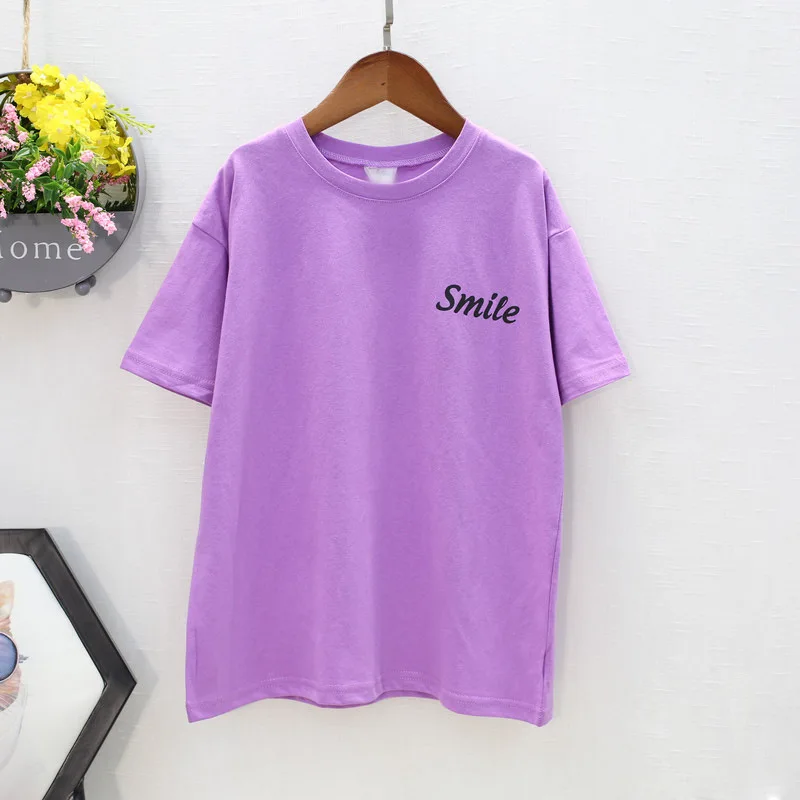 Item de Verão Camiseta com Grande Novo Menina Longa Sorriso Design 2020 25 camiseta com grande sorriso design