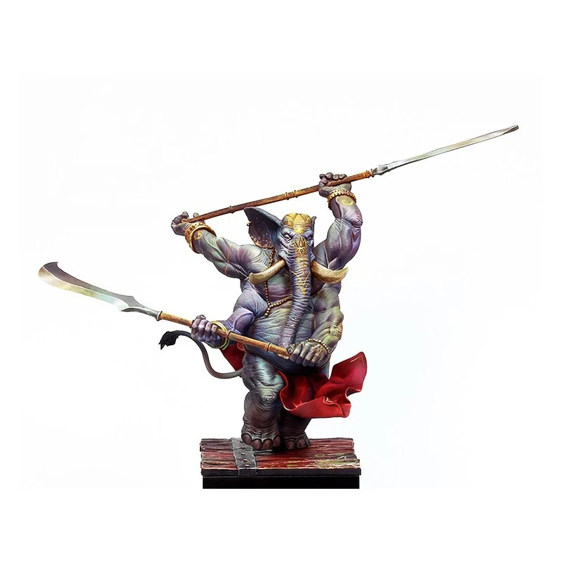 

Unpainted Kit 1/20 80mm fantasy Elephant with Long sword 80mm Resin Figure miniature garage kit