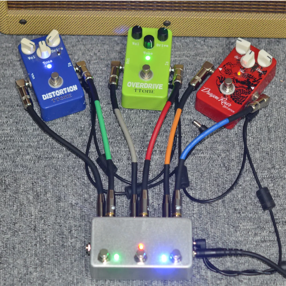 Placa de Interruptor de Pedal Seleção de Canal Bypass para Todos os Interruptores de Pedal Artesanal True Bypass 3looper-guitarra - Image 5