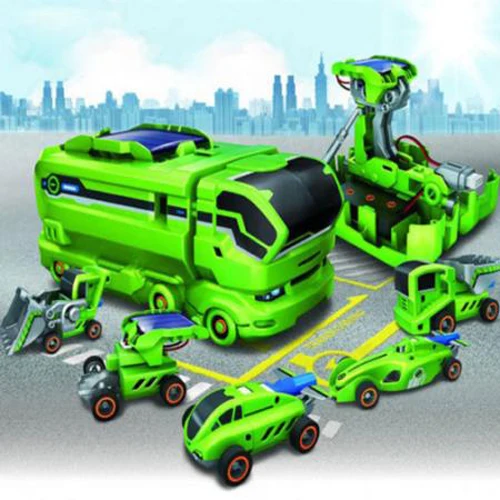 Hot 7 in 1 Educational Toys Solar Powered DIY Kit Kids Toy Gift 8 Free Shipping