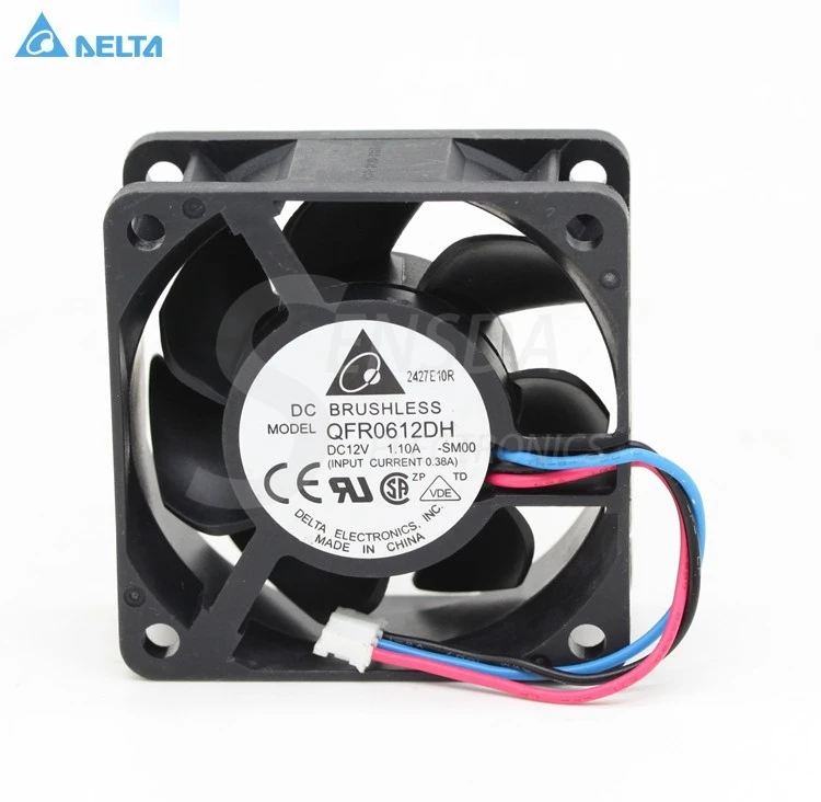 Для delta 6 см QFR0612DH 60 мм 1.1A DC 12V 3 контактный Серверный корпус осевые вентиляторы