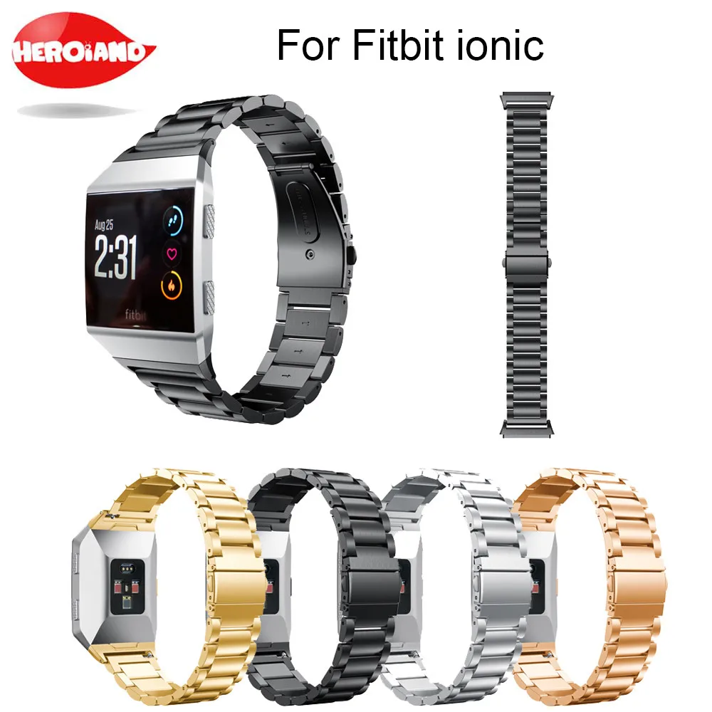 

Watch Band for Fitbit Ionic Stainless Steel Metal Replacement wrist Strap for Fitbit Ionic Smart watch Band Strap Bracelet watch