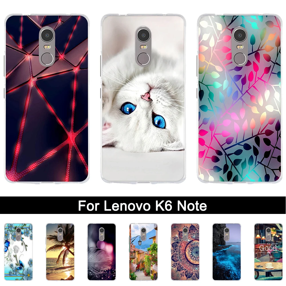 

Case For Lenovo K6 Note Cover Soft Silicone Fundas For Lenovo k6 Note 5.5 '' Phone Paint Cases for Lenovo k6 Plus K53a48 Coque