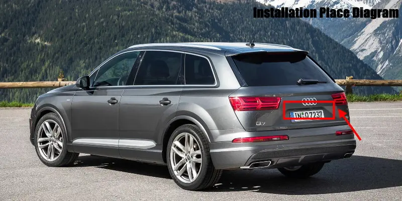 Liislee Reverse Rear Camera For Audi Q7 ( 4M ) 2017 2018  Parking Back Up Camera  License Plate Lamp  HD Night Vision Installation