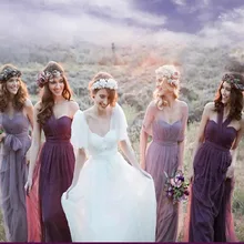 Разнообразные платья-трансформер длинные платья подружки невесты платье для невесты vestido de festa многоцветное платье для выпускного вечера