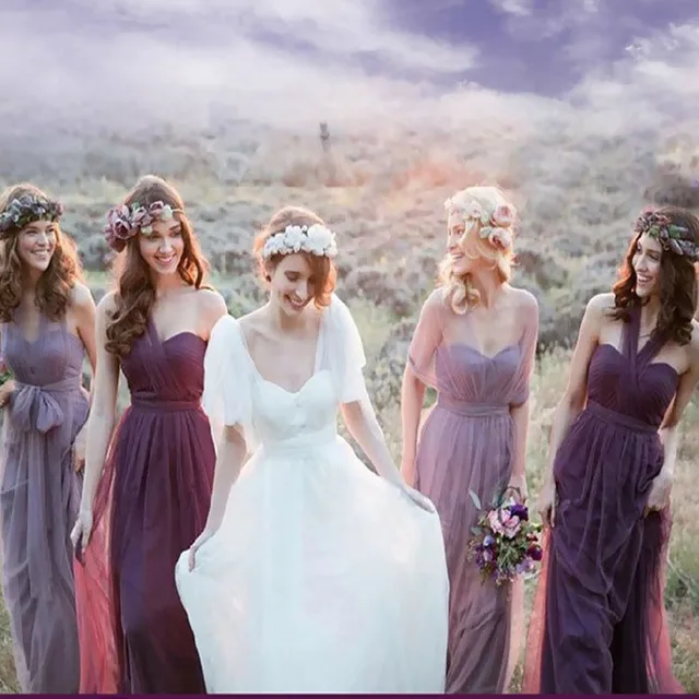 Aliexpress Variety To Wear Convertible Dresses Long Variety To Wear Convertible Dresses Long Bridesmaid Dresse Vestido De Festa Multicolor Prom Party