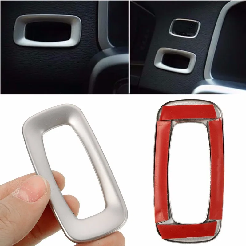 

Car Stainless Steel Sequins Keyhole Decoration Trim Key Panel For Volvo XC60 S60l S60 V60 5.7cm*2.8cm Car Accessories