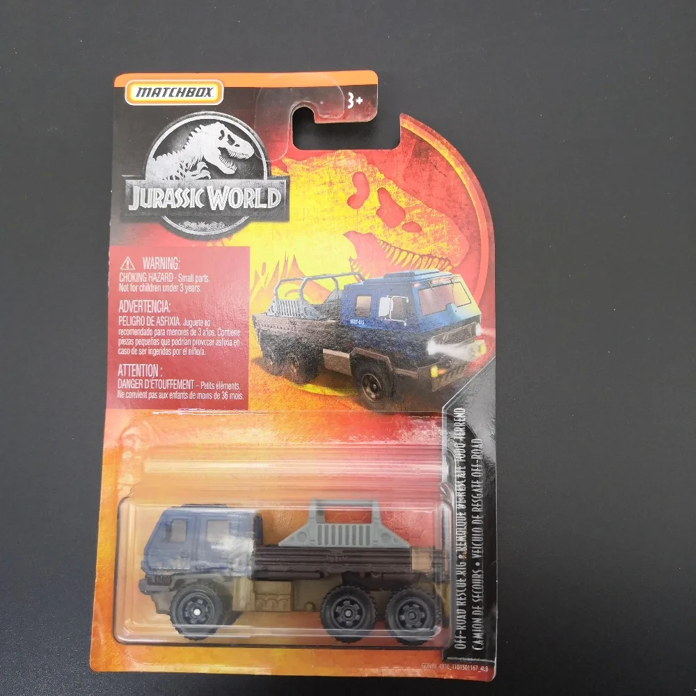 2019 Matchbox Car 1:64 Sports JURASSIC WORLD CAMION DE SECOURS Metal Material Body Race Collection Alloy Gift | Игрушки и хобби