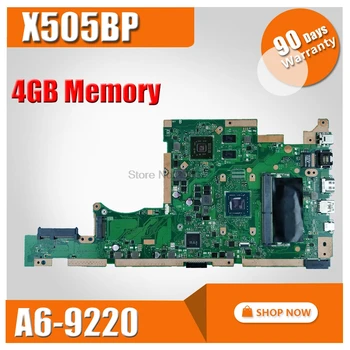 

X505BP 2G Graphics card +4GB RAM CPu/A6-9220 Motherboard For Asus K505B A580B X505BP Notebook notebook motherboard mainboard