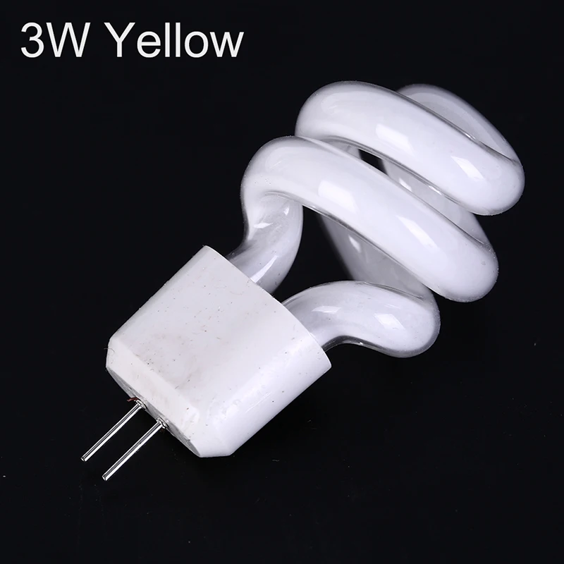 1 шт. белый/желтый цвет света G4 маленькая спиральная энергосберегающая зеркальная передняя лампа 3 Вт/5 Вт люминесцентные энергосберегающие лампы
