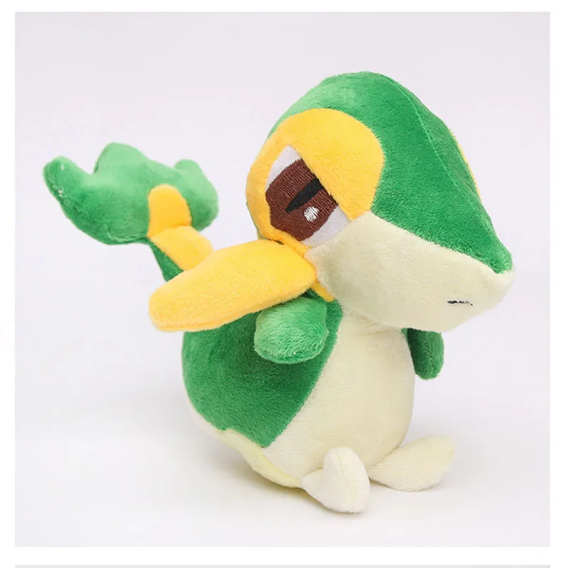 

15cm Kawaii XY Pikachu high quality green plush grass rattan snake Snivy doll gift Children Toys Christmas Gifts