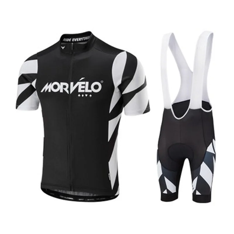 Команда Morvelo велосипедная одежда 3D гелевые прокладки нагрудник шорты трикотажный комплект для велоспорта быстросохнущие Мужские дышащие pro Maillot Culotte K122008 - Цвет: 07