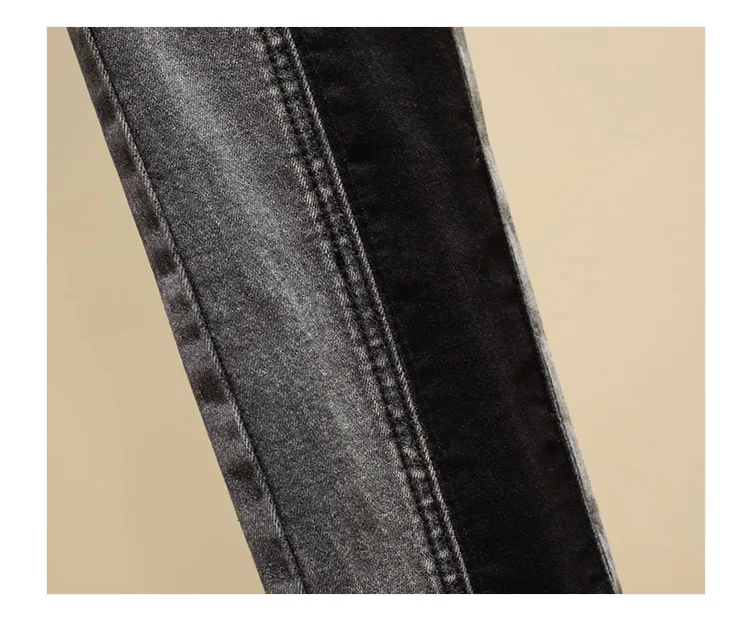 Шаровары джинсы для женщин женские с высокой талией 2019 повседневное spiced цвет блок плюс размеры Синие ботильоны Длина Джинсовые мотобрюки