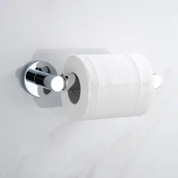

Pokich Bathroom Toilet Paper Holder Stainless Steel Washable Stick Hooks Rack For Bathroom Storage Accessories