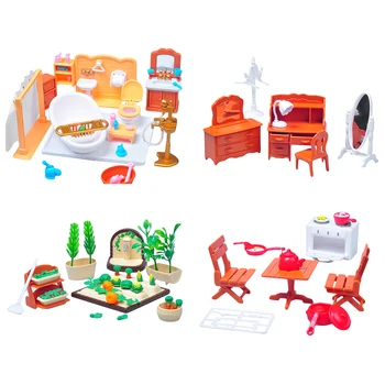 

1/12 Scale Dollhouse Miniature Bedroom Bath Furniture DIY Scenery Accessory Toy