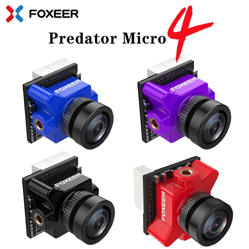 

Foxeer Micro Predator 4 Super WDR 4ms Latency FPV Racing Camera 16:9/4:3 PAL/NTSC switchable