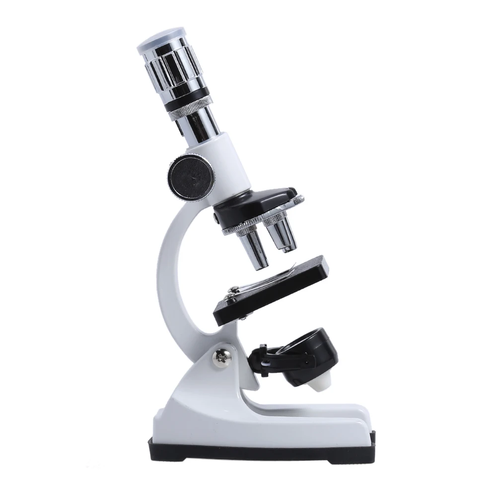 

100X/600X/1200X Biological Microscope Kit Lab 3 Magnification Settings School Educational Toy Gift for Kid Children Students