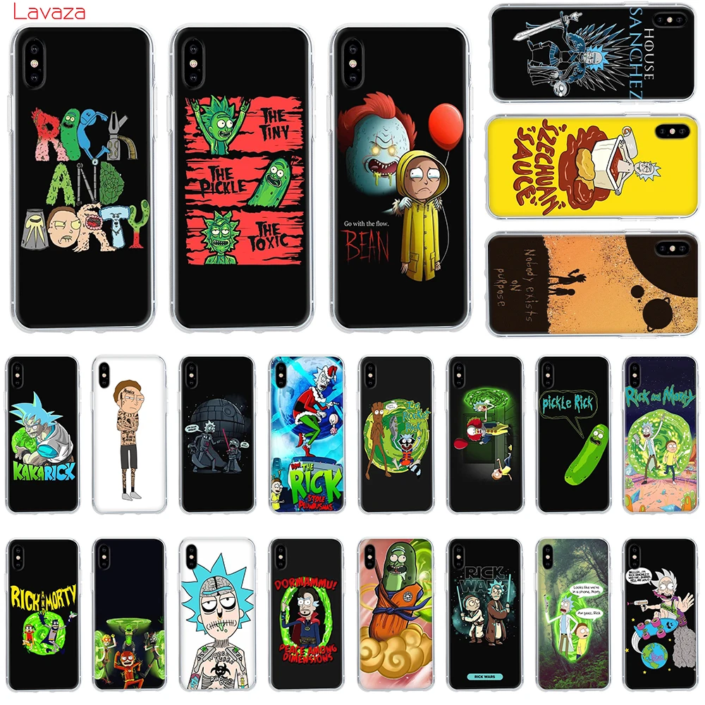 

Lavaza Rick and morty A mini Reality Hard Phone Case for Apple iPhone 6 6s 7 8 Plus X 5 5S SE for iPhone XS Max XR Cover