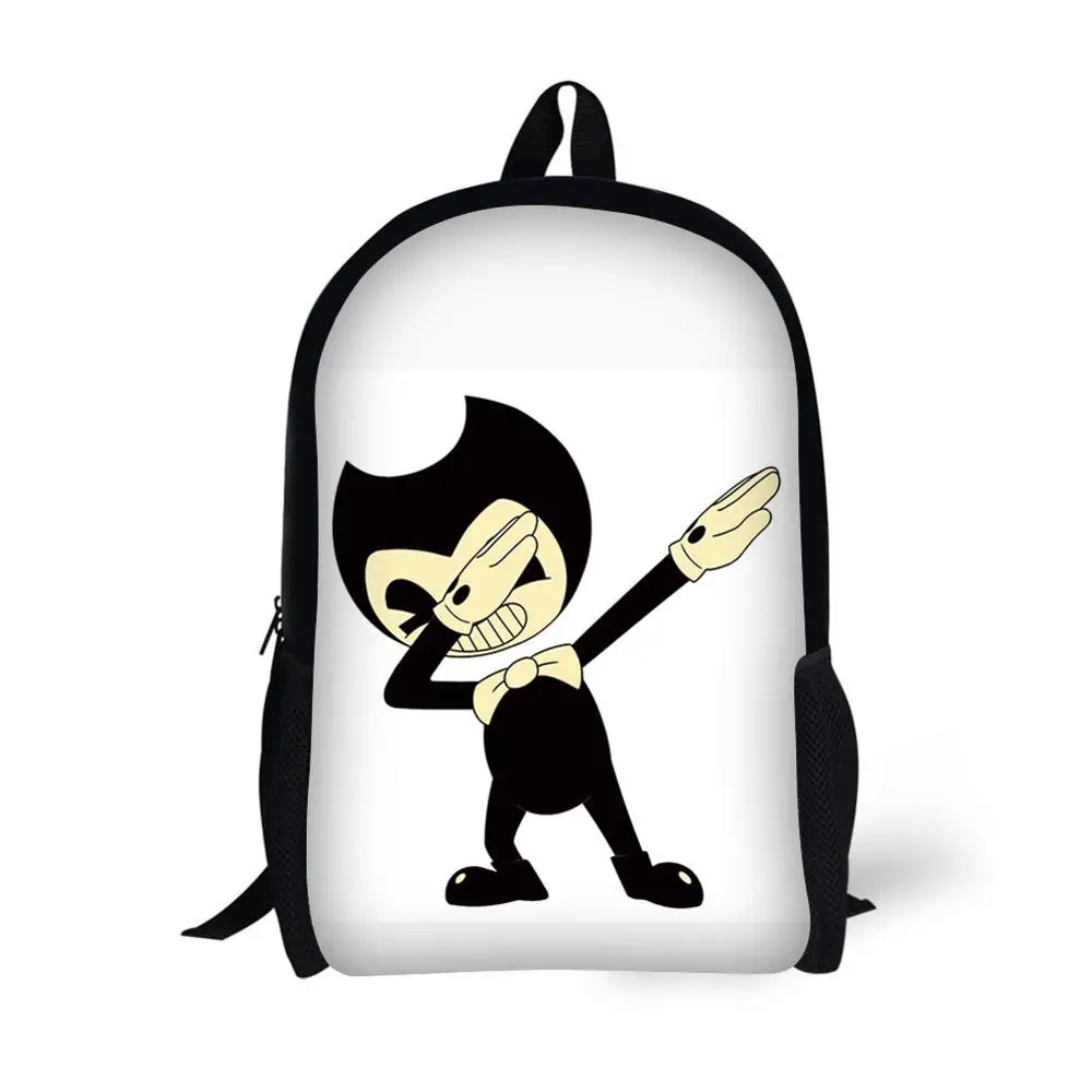 Горячие Бенди и чернила машина рюкзак для детей школьные сумки мультфильм игра печати книга рюкзак ежедневно школьный рюкзак - Цвет: 1C