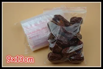 

Clear cellophane bag 500pcs/lot Self Sealing Zip Lock Plastic Bags food bag, 9 x13cm thickness:0.035mm Free shipping
