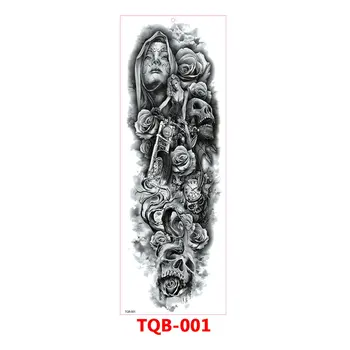 

1Pcs Full Arm Flower Tattoo Sticker Waterproof Temporary Tattoo Sleeve Men Women Body Paint Water Transfer Fake Tatoo Sleeve